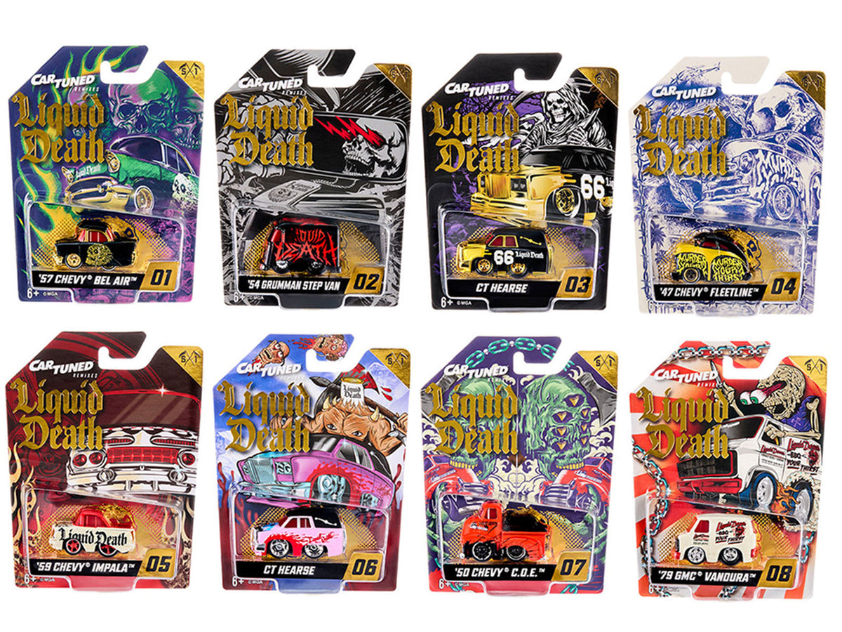 inchLiquid Deathinch 2026 Series 1 Set of 8 Pieces Diecast Model Cars by CarTuned