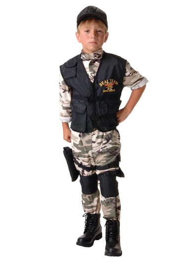 Seal Team Light Camo Uniform Standard Child Medium 6-8