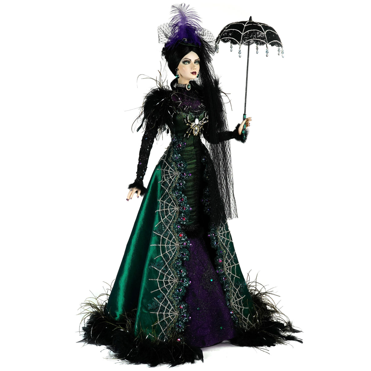 Lady Emeralda Evermourn Doll | Halloween Decor | Katherine's Collection