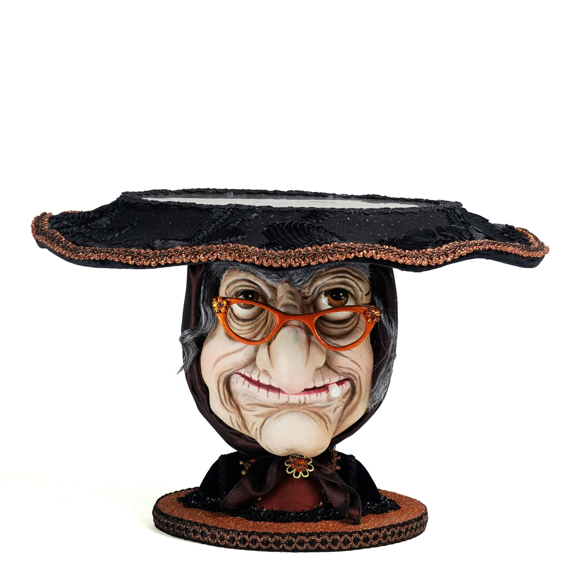 Witchy Woman Cake Plate | Halloween Decor | Katherine's Collection