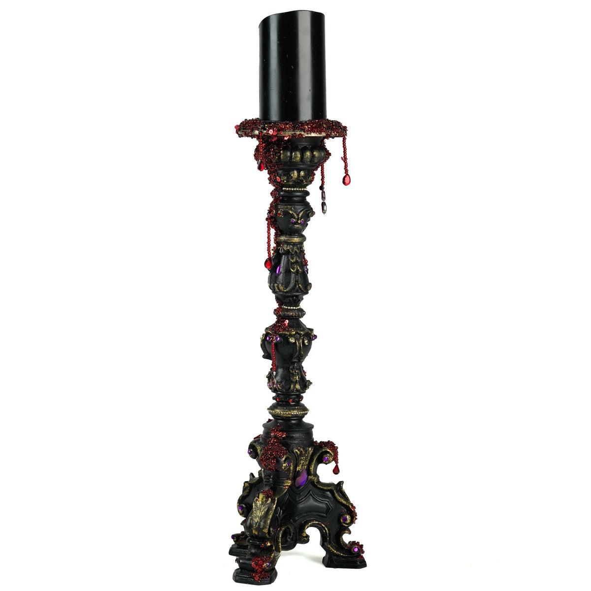 Kiss of Death Candle Stick | Halloween Decor | Katherine's Collection
