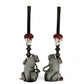 Rat Candlestick Holders Set of 2 | Halloween Decor | Katherine's Collection