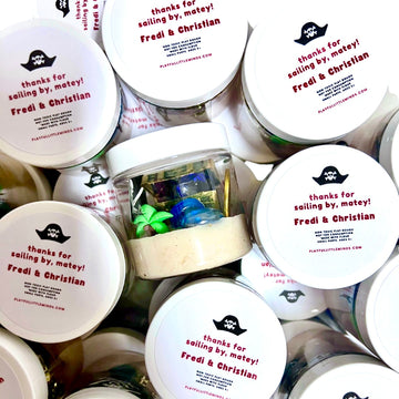 Pirate-Themed Play Dough Party Favors for Kids' Birthday Celebration