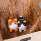 Hand-Carved Wooden Cats, Personalized Gift for Cat Lovers