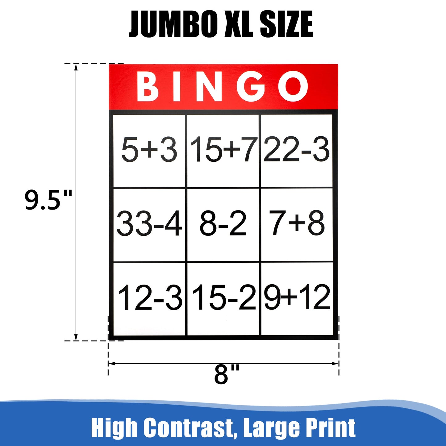 Assistex Large Text Bingo Games for Seniors – 11 Double Sided Board Games for Dementia Patients – Easy to Hold Alzheimer's Games
