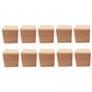 Trendivibe 2Xnatural Wooden Block Kids Toy Building Cubes Math Teaching Aid Diy Crafts
