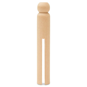 Vintage Style Wooden Clothespin Doll 3-3/4 Inches, Pack Of 10 Clothespins Wood, Worry Dolls Guatemala, Clothespin Craft, By Wood