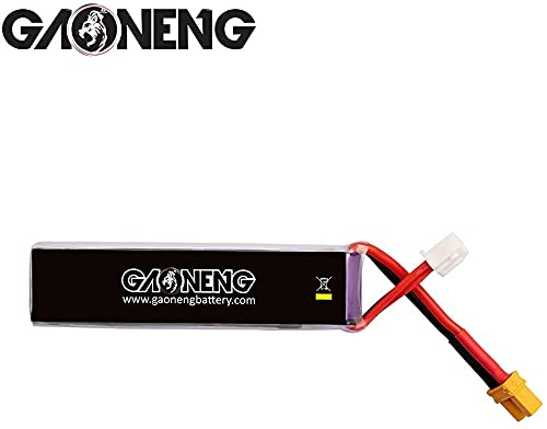 GAONENG 4PCS GNB 2S LiPo 850mAh 7.6V HV 60C 120C LiPo Battery Long Range with XT30 Plug for UMX Pitts S-1S Mini Micro FPV Freest