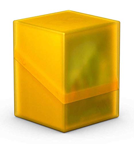 Ultimate Guard Boulder 100+ Classic, Deck Case For 100 Double-Sleeved Tcg Cards, Amber, Secure & Durable Storage For Trading Card Games, Soft-Touch Finish