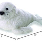 Aurora® Adorable Mini Flopsie™ Harp Seal Stuffed Animal - Playful Ease - Timeless Companions - White 8 Inches