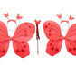 Ak Anolihk Net Fairy Butterfly Wings Costume For Baby Girl (2Pc Red Wings)