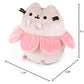 Gund Pink Flower Petals Pusheen Plush Stuffed Animal Cat, Gray And Pink, 9.5