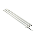 Lees 18.5 Bright Silver Pole w/Black Spike Step Tube 1.5
