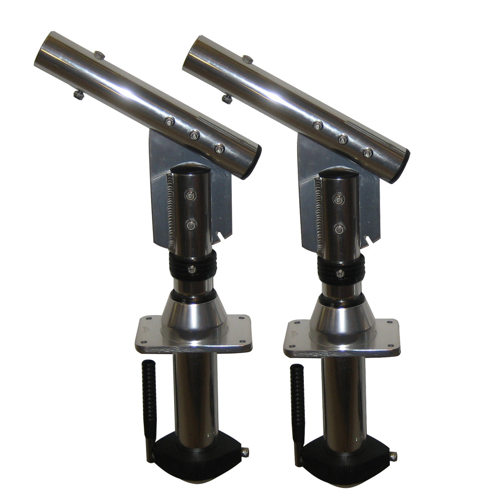 Lees Sidewinder Bolt-In Outrigger Mounts, Lay-Down Version - Silver(Pair)