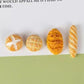 8 Pcs 1/12 Miniature Bread Set, Miniature Bread Dollhouse Decoration Accessories Resin Mix Bakery Bread Mini House Food Decorati