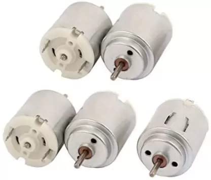 Rashri; One For All 5 Pieces Toy Macro Mini Motor 3V To 12V Dc Motor Control Electronic Hobby Kit