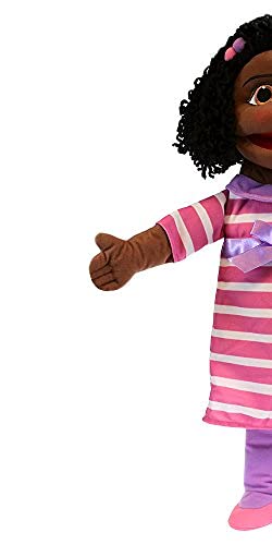 The Puppet Company Medium Hand Puppet Buddy - Dark Skin Tone, Polyester, Model PC002053