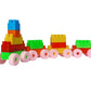 Motherhood Building Blocks With Wheels, Train Blocks Puzzle Game, Kids Smart Activity Fun With Learning & Educational, Imaginati