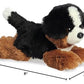 Aurora Adorable Mini Flopsie Bernie Mountain Dog Stuffed Animal - Playful Ease - Timeless Companions - Black 8 Inches