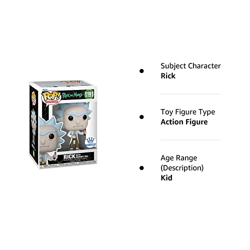 Funko Pop! Animation Rick And Morty Rick With Memory Vial Funko Shop Exclusive #1191
