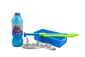 Gazillion Giant Premium Big Bubble Loop Create Gigantic Bubbles Party Bag Filler Wave The Wand To Create The Biggest Bubbles Ever Includes Non-Toxic 16Oz Solution Outdoor Toys & Gifts For Kids Aged 3+