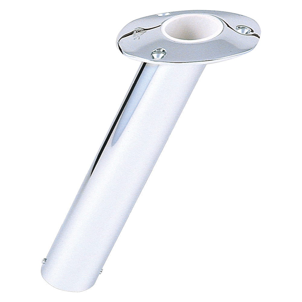 Lees 30° Stainless Steel Flush Mount Rod Holder - 2.25 O.D.
