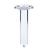 Lees 0° Stainless Steel Swivel Base Flush Mount Rod Holder - Extra Long Tube 2.25 OD X 14.5 Tube