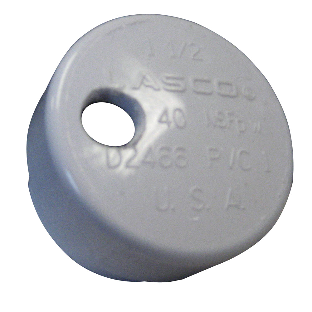 Lees PVC Drain Cap f/Heavy Rod Holders 1/4 NPT