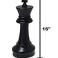 Megachess Large Premium Chess Set With 16 Inch Tall King Black And White With Quick Fold Nylon Mat