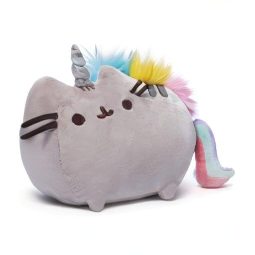 GUND Pusheen Pusheenicorn Plush Unicorn Cat Stuffed Animal 13" Gray High Quality