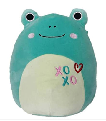 Squishmallow Frog 30Cm (12 Inch) Ludwig Xoxo Heart Valentine Teal Plush Stuffed Animal Super Soft Cuddle Pillow