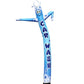 Blue Car Wash 20 Foot Tall Inflatable Tube Man Air Powered Dancing Puppet Guy For Outdoor Advertising, Replacement Dancer Only, Design With Bubbles