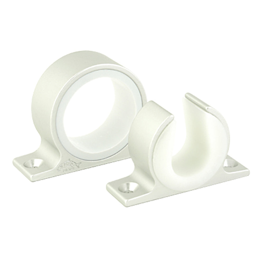 Lees Single Rod Rack Set - Satin Silver Finish