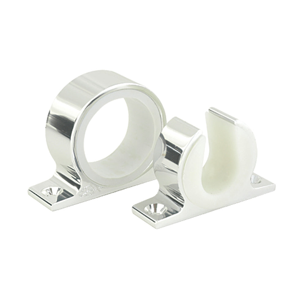 Lees Single Rod Rack Set - Bright Silver Finish