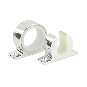 Lees Single Rod Rack Set - Bright Silver Finish