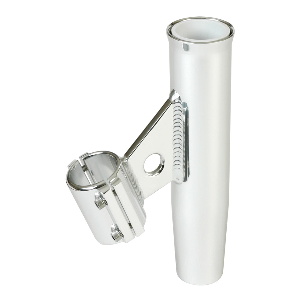 Lees Clamp-On Rod Holder - Silver Aluminum - Vertical Mount - Fits 1.900 O.D. Pipe