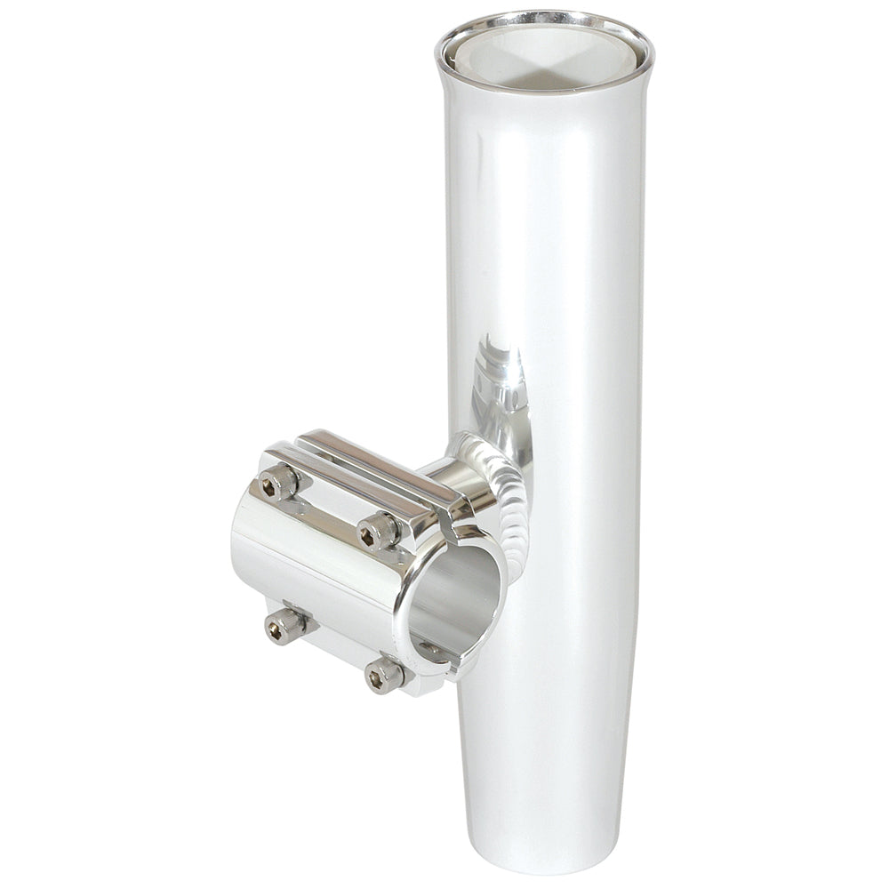 Lees Clamp-On Rod Holder - Silver Aluminum - Horizontal Mount - Fits 1.900 O.D. Pipe