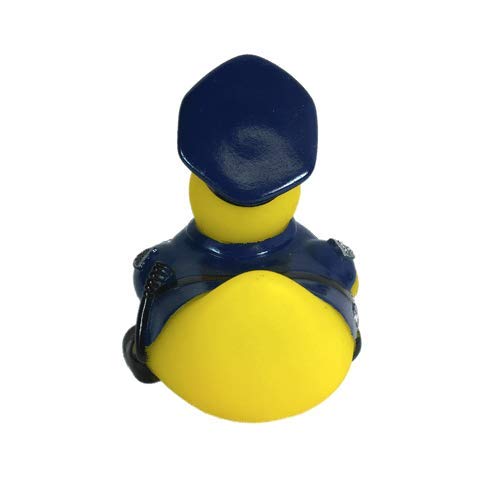 3' Police Rubber Duck [Sealed Hole, No Mildew] - Baby Safe Bathtub Bathing Toy