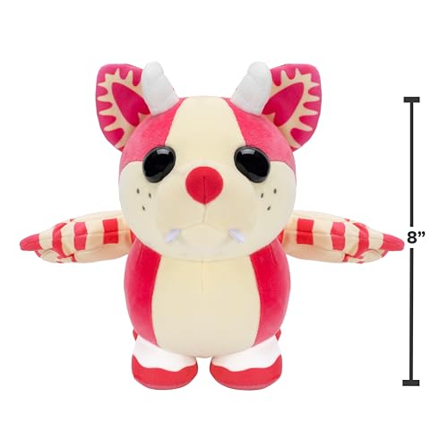 Adopt Me! Collector Plush Strawberry Shortcake Bat Dragon - Series 5 - Legendary - limited availability Virtual Item Code Included - Toys for Kids Featuring Your Favorite Pet  Ages 6+