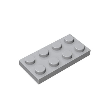 Classic Building Bricks Plate 2X4, 100 Piece, Compatible With Lego Parts And Pieces 3020, Creative Play Set - 100% Compatible Wi