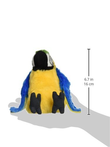 Wild Republic 12292 Macaw Parrot Plush, Stuffed Animal, Plush Toy, Gifts For Kids, 8', Cuddlekins
