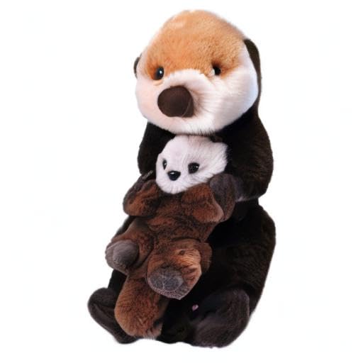 WILD REPUBLIC Sea Otter Plush Toy - 12" Stuffed Animal, Eco-Friendly Fabric, Gift for Kids, Model 24096
