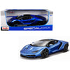 Lamborghini Centenario Blue Metallic with Black Top 1/18 Diecast Model Car by Maisto