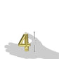 Amscan Gold Metallic Birthday Candle, 3 1/4" Wax Party Supply, Model 170420, 1 Piece