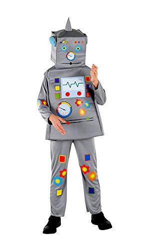Dress Up America Robot Costume For Kids - Robot Jumpsuit, Tunic & Headpiece Set (Large)