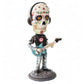 7 Inch Day Of The Dead Bobblehead Electric Bass Player Figurine