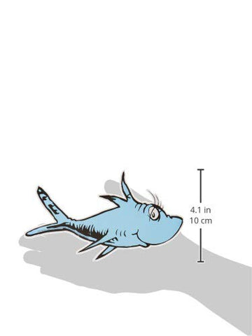 Eureka Back To School Dr. Seuss One Fish, Two Fish Paper Cut Out Classroom Decorations, 36 Pc, 5.5'' W X 5.5'' H