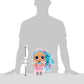 LOL Surprise Big Baby Hair Large 11 Splash Queen Doll w/ 14 Surprises Including Shareable Accessories & Blue Pink Hair & Dress,