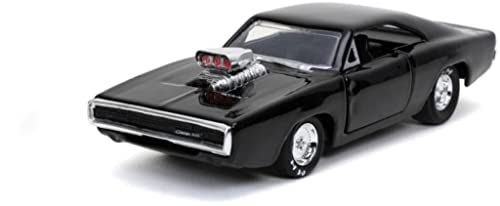 Jada Toys Fast & Furious 1:32 Die-cast Car - 1970 Dom's Dodge Charger, Black, 5 inches, Model 32215, Rubber Material