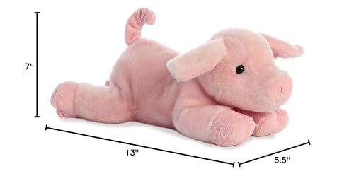 Aurora Adorable Flopsie Pickles Piglet Stuffed Animal - Playful Ease - Timeless Companions - Pink 12 Inches